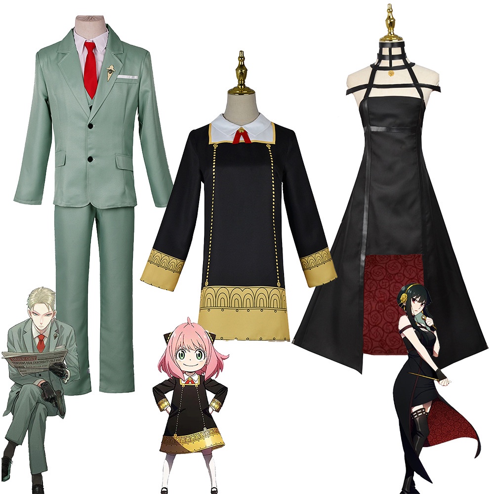 Spy x Family Anime Spy X Family Cosplay Costume Anya Loid Yor Forger ...