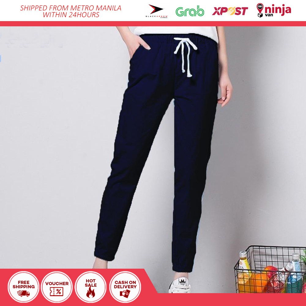 jogger pants navy blue