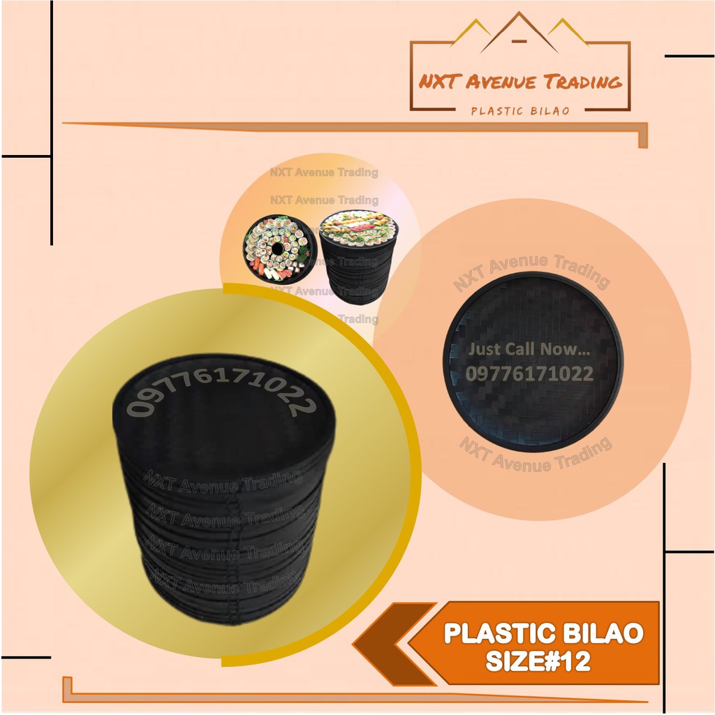 Plastic Bilao 9” 10” 12” 14” 15” 16” 18” #18 DEEP BILAO (Reusable) / sushi tray / round tray
