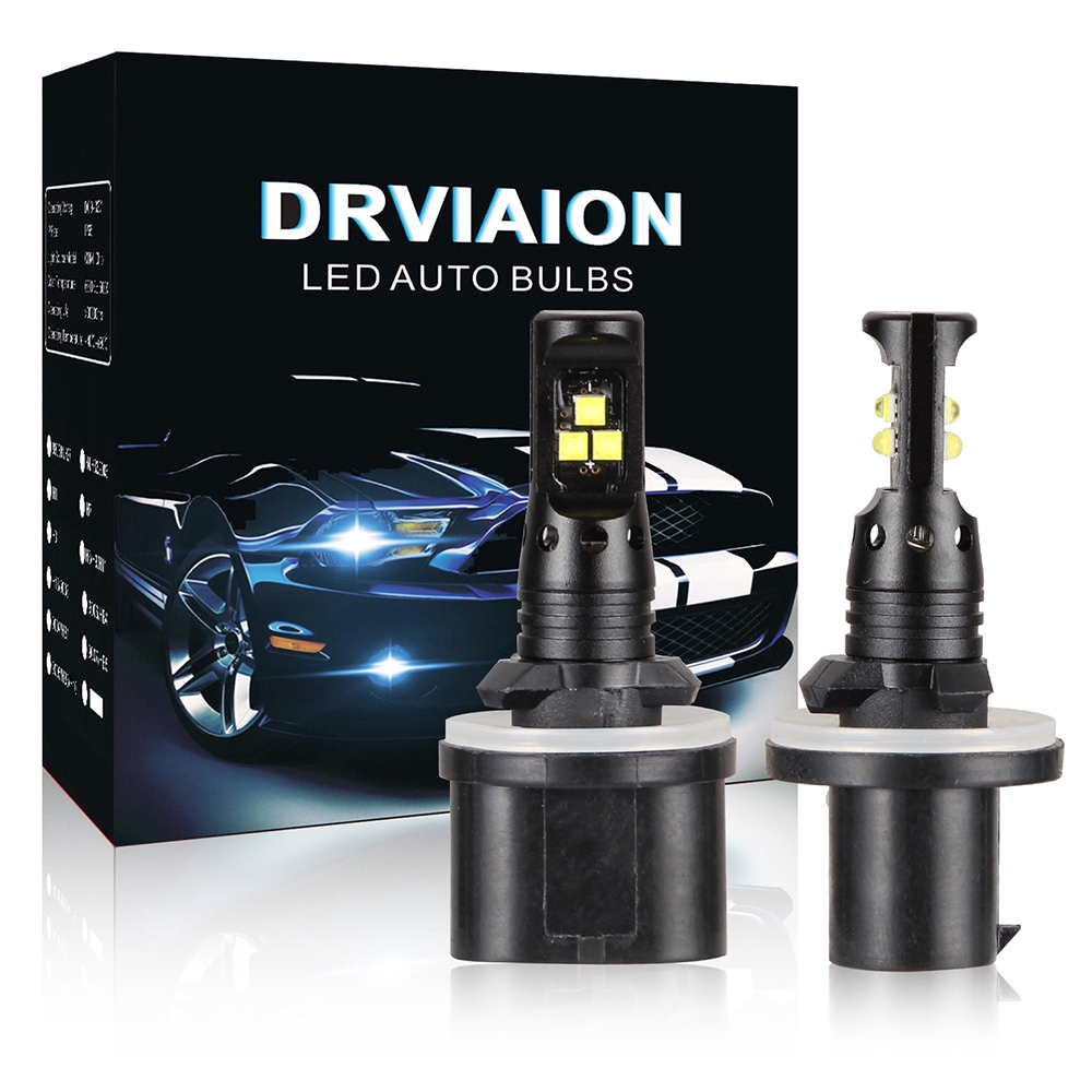 2x 6000k H1 80W High Power LED White DRL Driving Fog Light Headlight Bulb Lamp