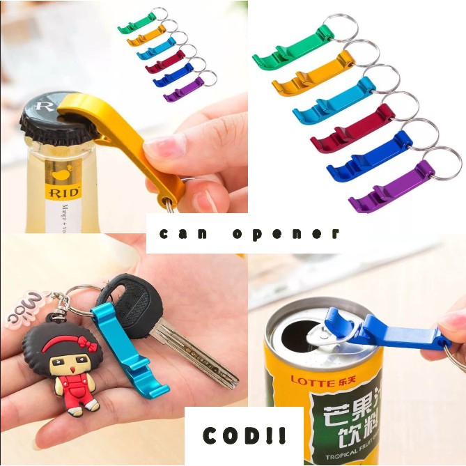 Bottle Openers Keychain 4 in 1 Pocket Aluminum Can Opener Can Openers ...