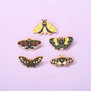 Ready Stock Fast Shipping Free Anti-Exposure Brooch Moth Butterfly Insect Cartoon Cute Japanese Metal Badge Student Biological Ba #2