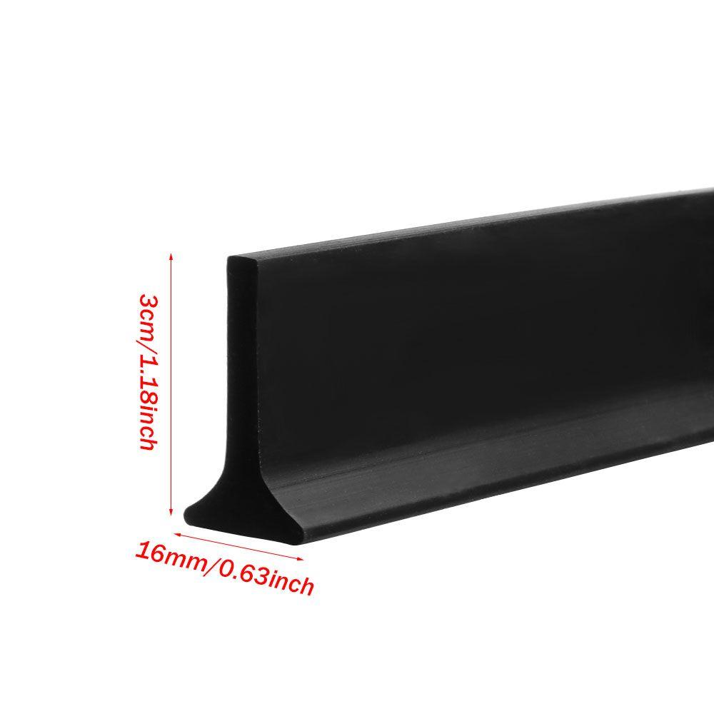 SUER1EN Water Stopper Shower Dam Barrier Bathroom Accessories Flood Barrier Dry and Wet Separation Shower Dam Door Bottom Sealing Strip