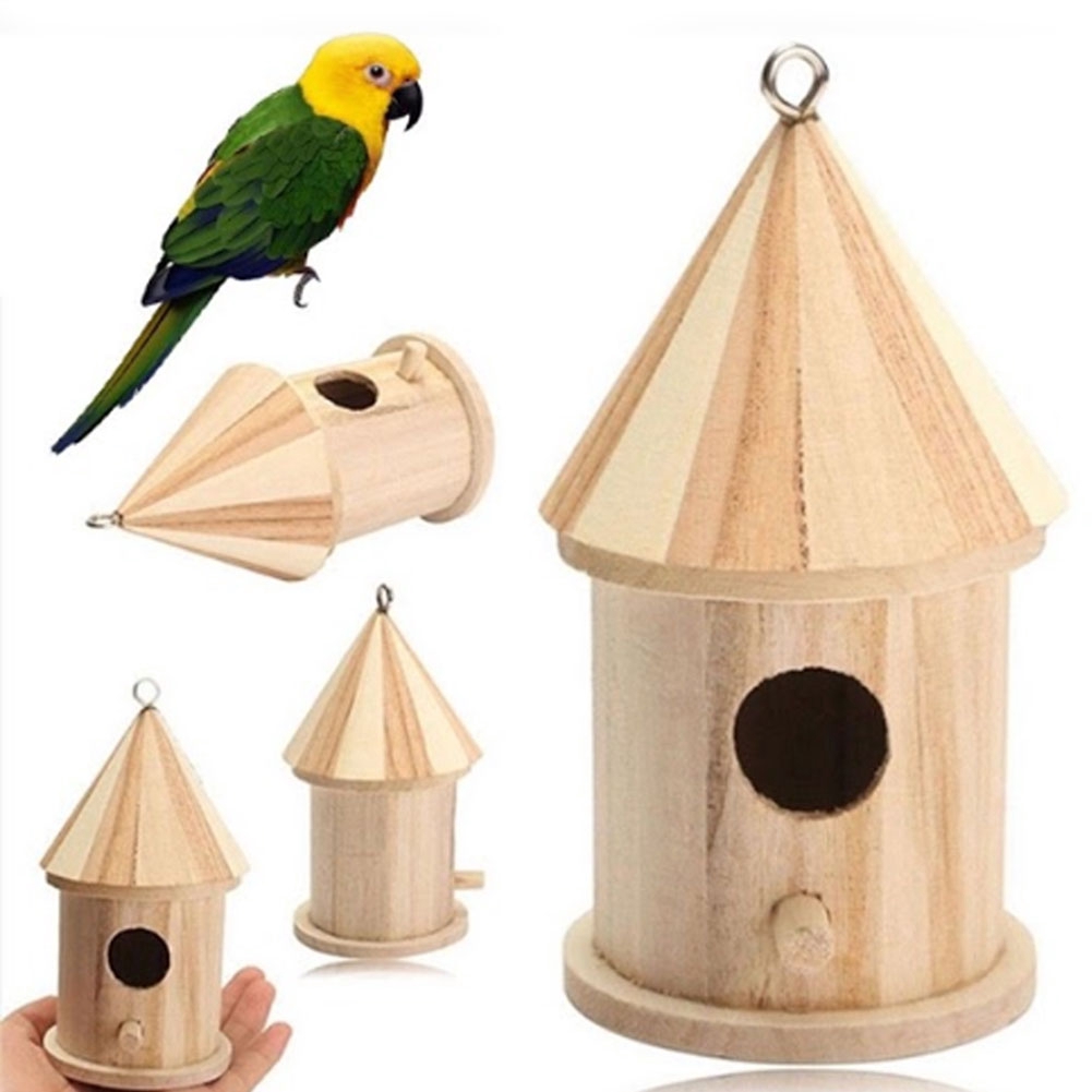 Craft Decorative Wooden Outdoor Durable Hanging Home Breeding Bird