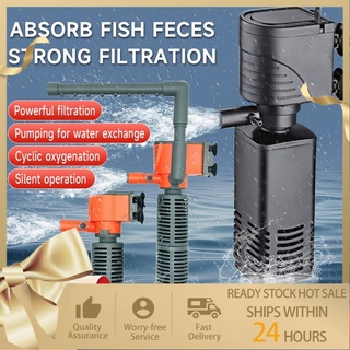 3/5W aquarium fish tank filter mini aquarium 3 in 1 built-in submersible water filter pump