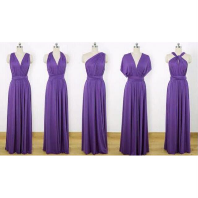 dark lilac infinity dress