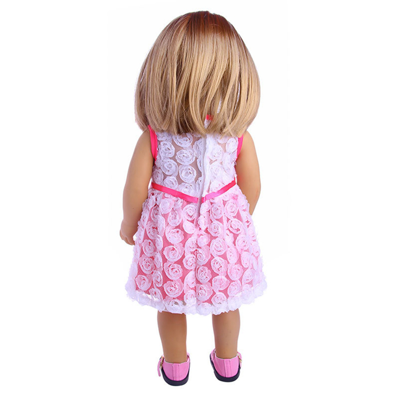 american girl doll pink dress