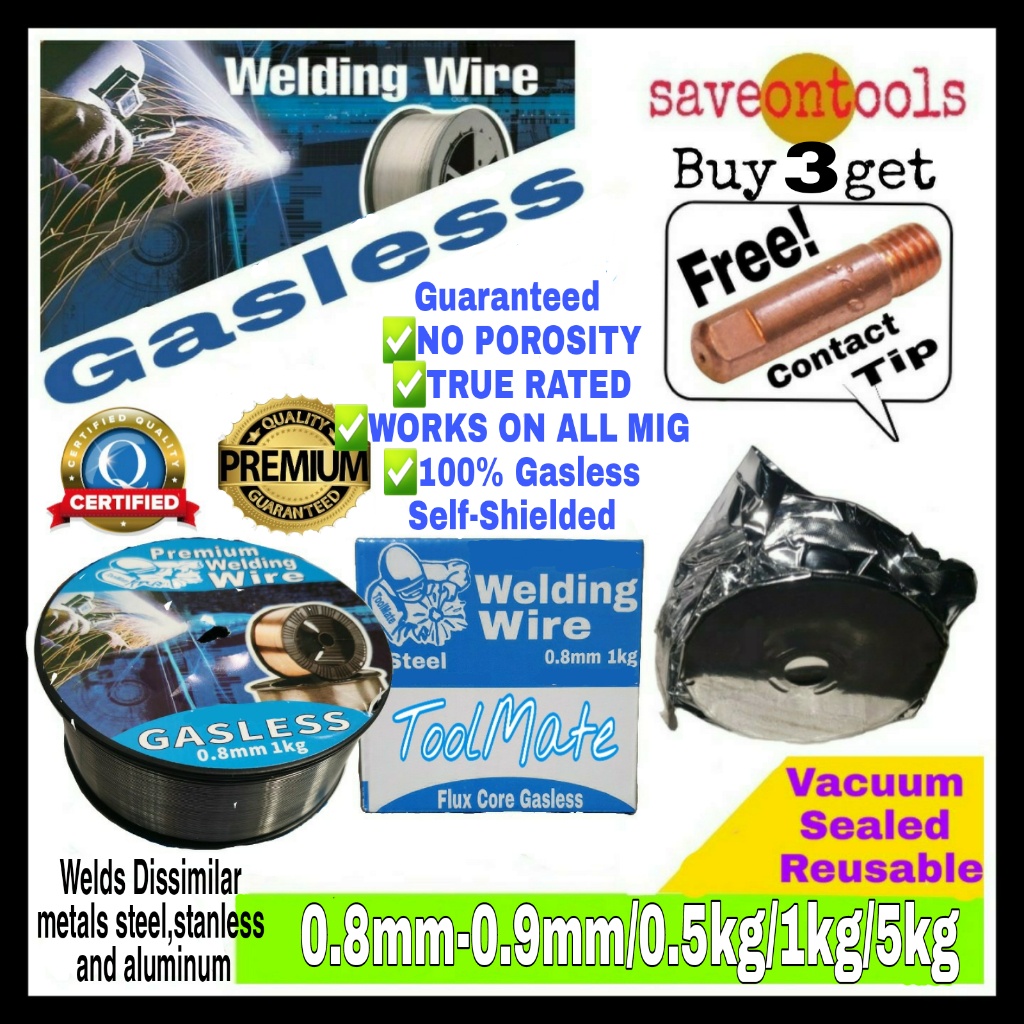 Mig Wire Gasless Flux Cored Gasless Thin Thick Multi Metal Steel