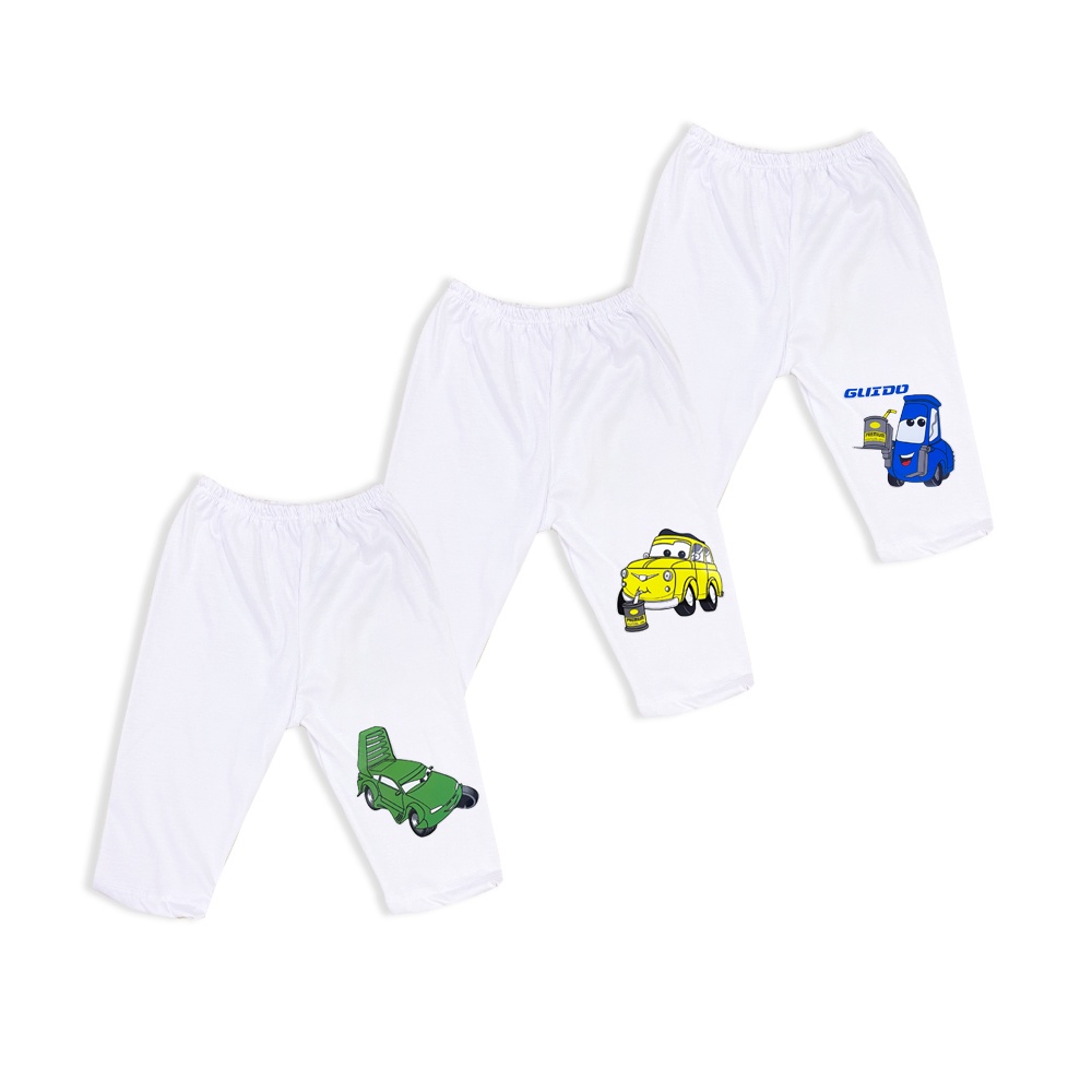 AT Fashion New Born Baby Clothes Pajama Bottom 3in1 "Mcqueen" Set