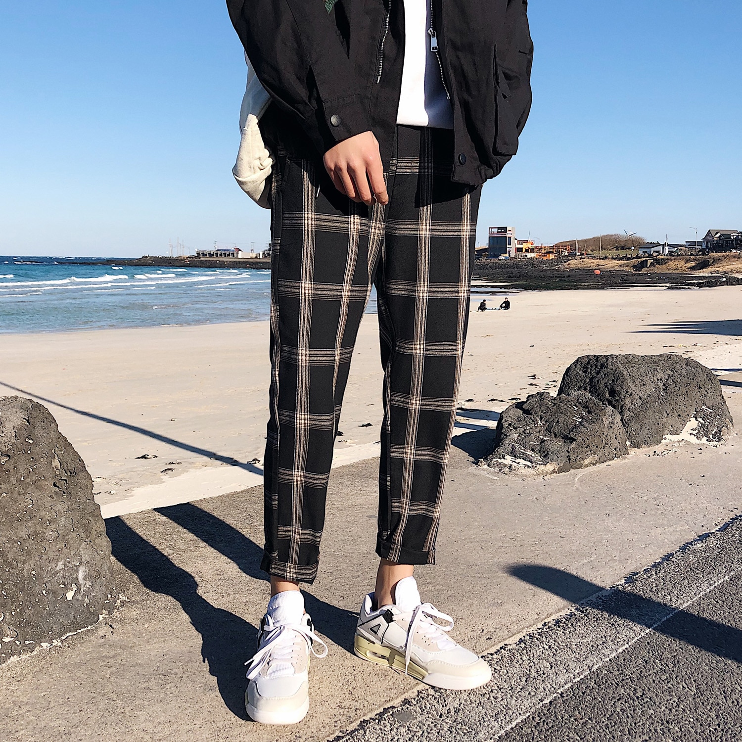 plaid sweatpants womens