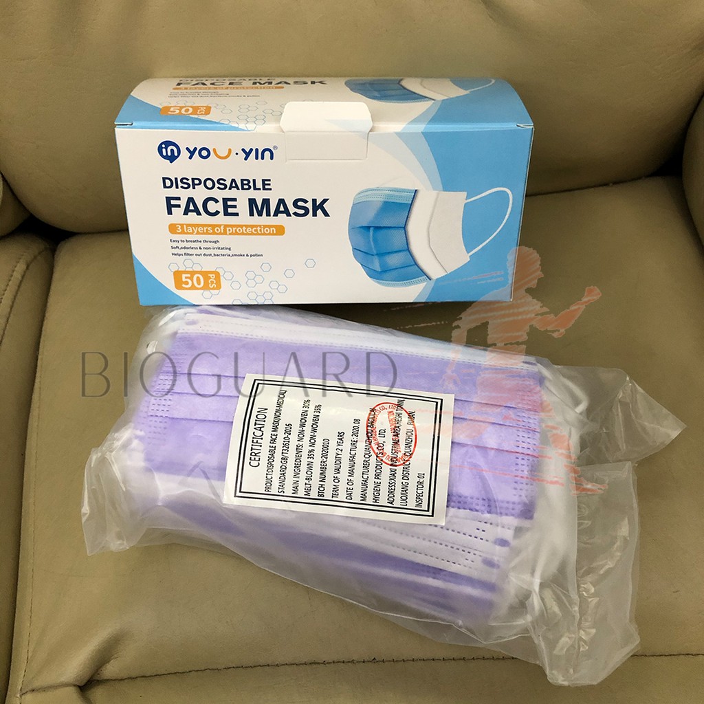 Download Youyin Disposable 3 Ply Colored Face Mask Shopee Philippines Yellowimages Mockups