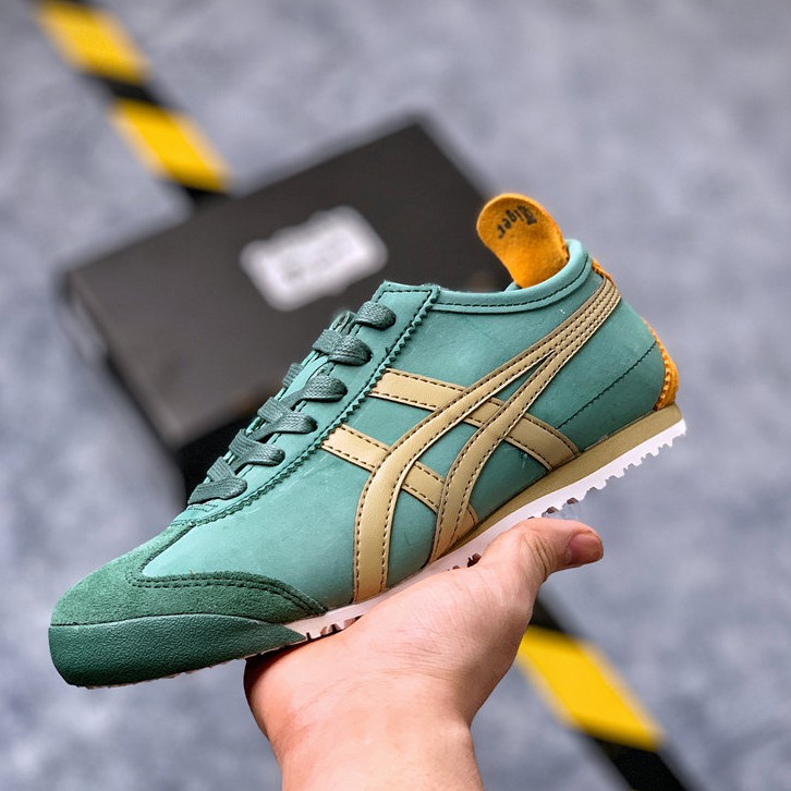 100 Original Asics Onitsuka Tiger Lambskin Blue Green 100 Original Asics Onitsuka Tiger Lambskin Blue Green
