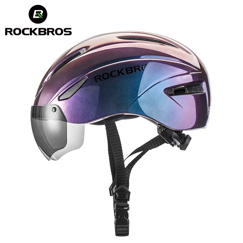 bike helmet with glasses