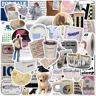 ❉ Nordic Classical Black & White Style Series 03 Stickers ❉ 55Pcs/Set Fashion DIY Waterproof Decals Doodle Stickers