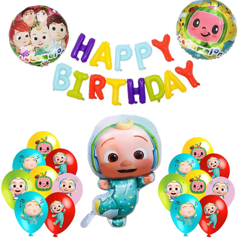 Cocomelon Balloons Family Party Birthday Decoration Baby Shower Party ...