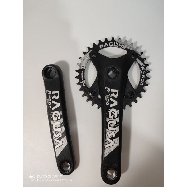 Ragusa Crankset R500/R600 1x Crank Square Type 34T BCD 104 170mm arm