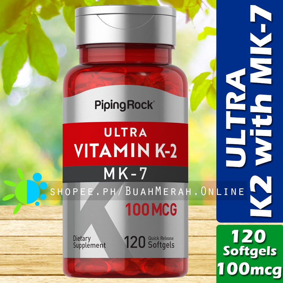 ULTRA VITAMIN K2 with MK 7 100mcg 120 Softgel Vit K2 with MK7 Bone