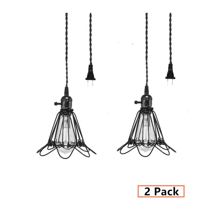 Vintage Ceiling Light Plug In Cord Wire On Off Chandelier Shopee
