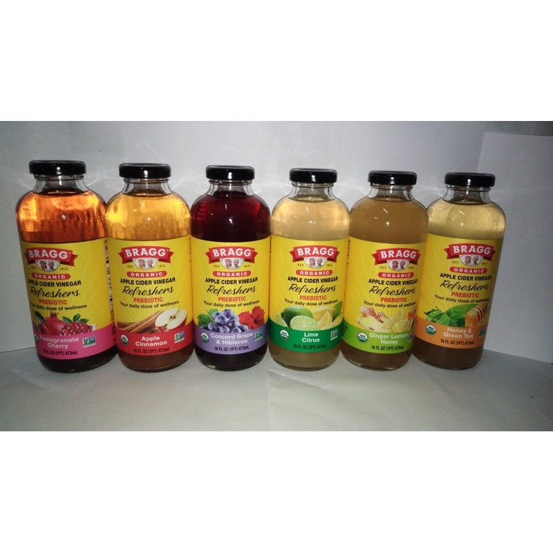 Bragg Organic Apple Cider Vinegar Refreshers (6 New Flavors) Shopee