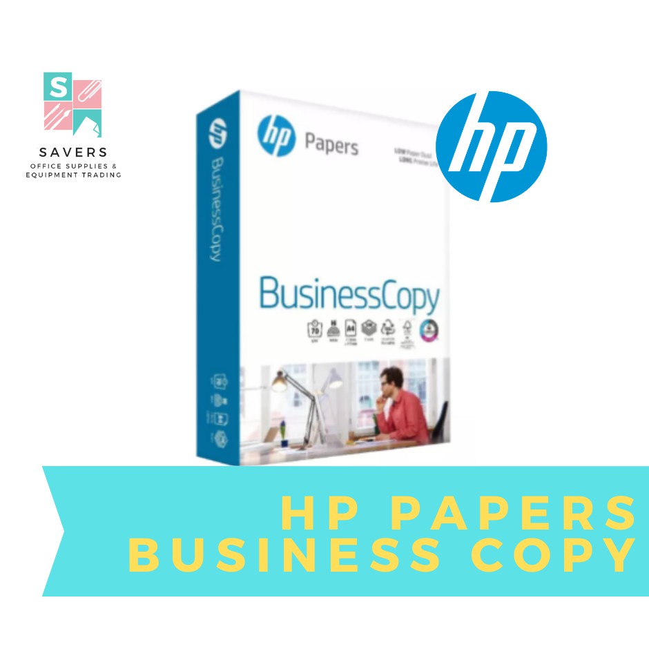 HP Business Copy Bond Paper 70gsm available in Short, Long & A4 size