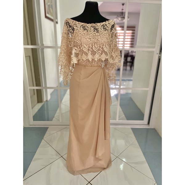 Secondary Sponsor/Mother of the bride/Principal Sponsor/Ninang gown ...