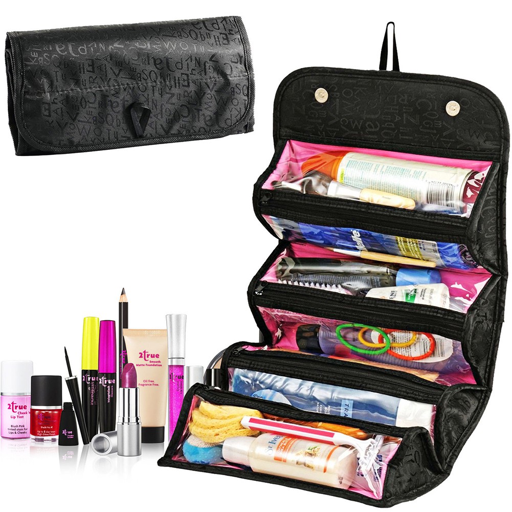 fold out makeup bag