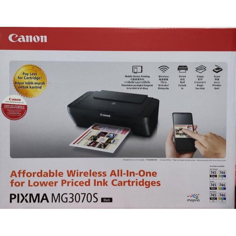 Canon Pixma MG3070S 3in1 Wireless Printer Shopee Philippines