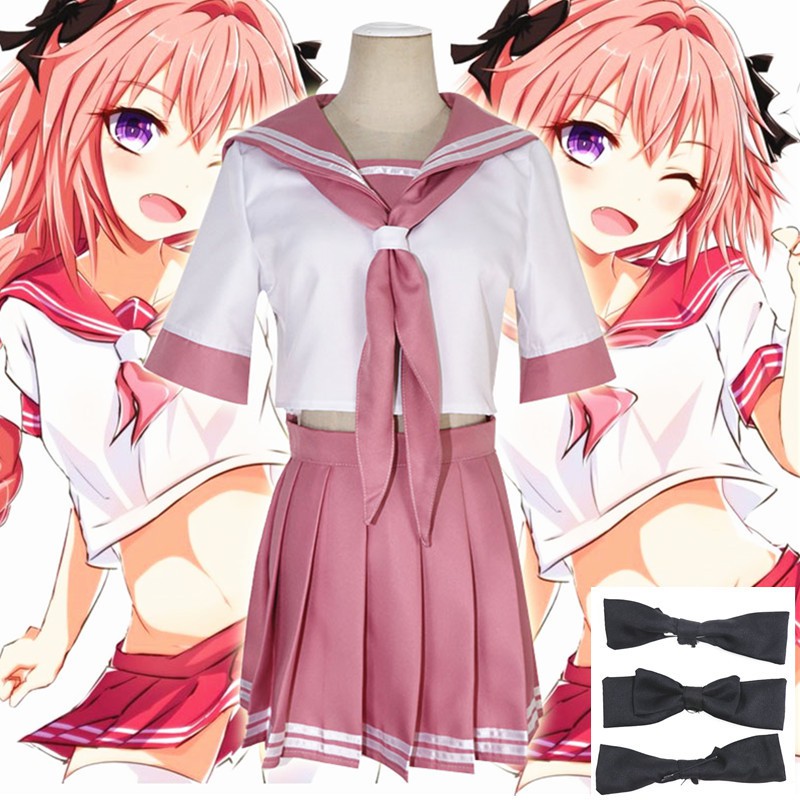 2021 New Hot Fate/Apocrypha Rider Saber Astolfo Cosplay Costume School JK  Uniform Anime Sailor | Shopee Philippines