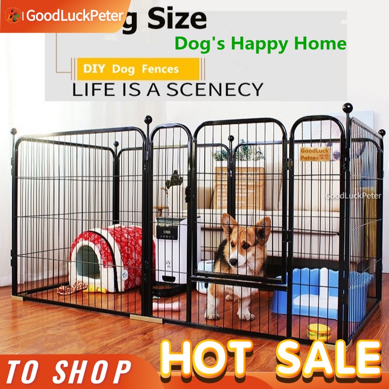 Dog Fence,Dog Plaype Adjustable Dog Cage Kulungan Ng Aso Free Space Dog