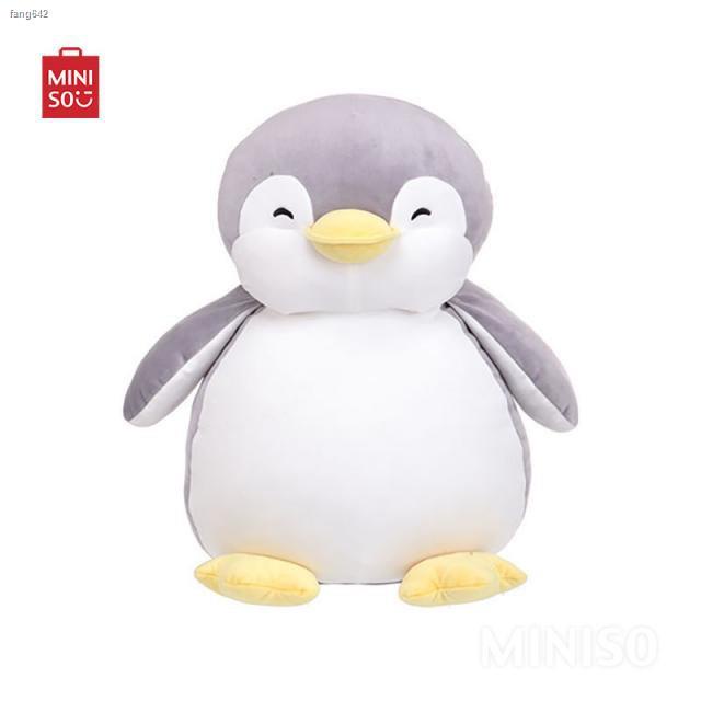 Miniso Penguin Plush Toy - Stuffed Toys Soft Black, Blue and Grey ...