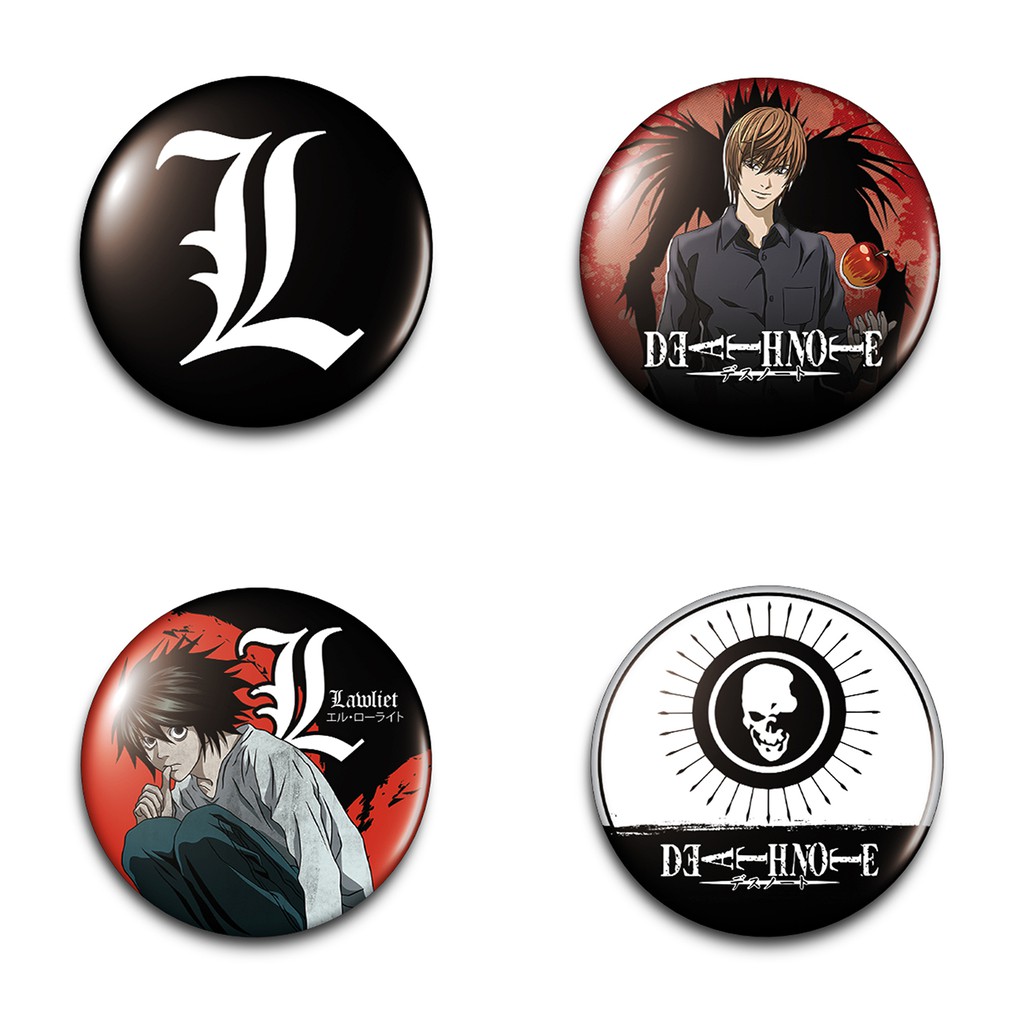 Anime Death Note Button Pins Shopee Philippines
