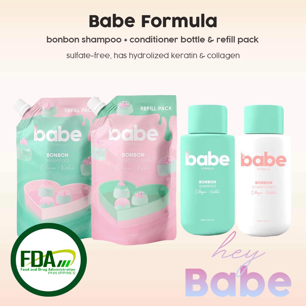 BABE FORMULA - Sulfate-free Bonbon Shampoo, Conditioner & Hair Spray ...