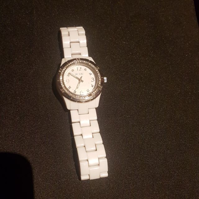white relic watch