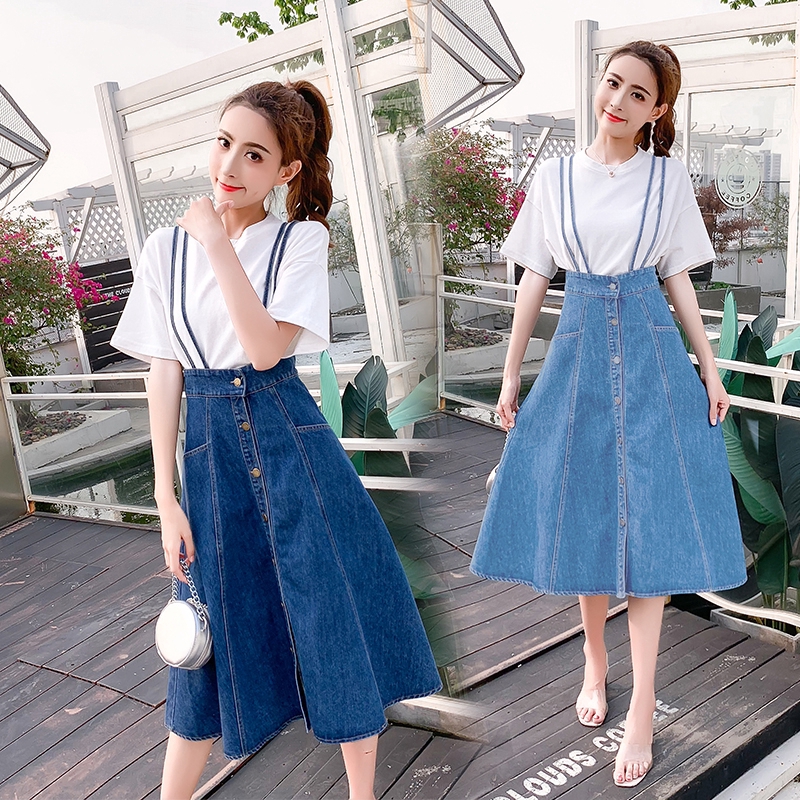 jeans jumpsuit skirt