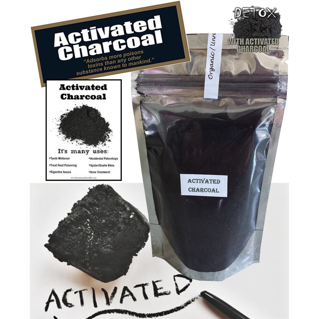 Activated Charcoal Coconut Powder 100g (FOOD GRADE) | Shopee Philippines