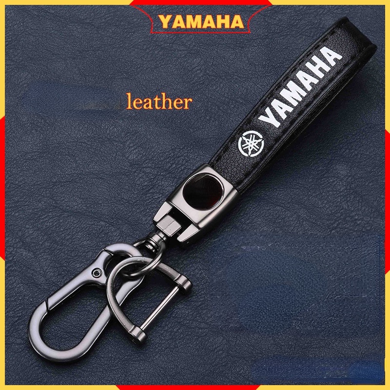 NEW personalized leather Car keychain Car Logo Key Fob for yamaha