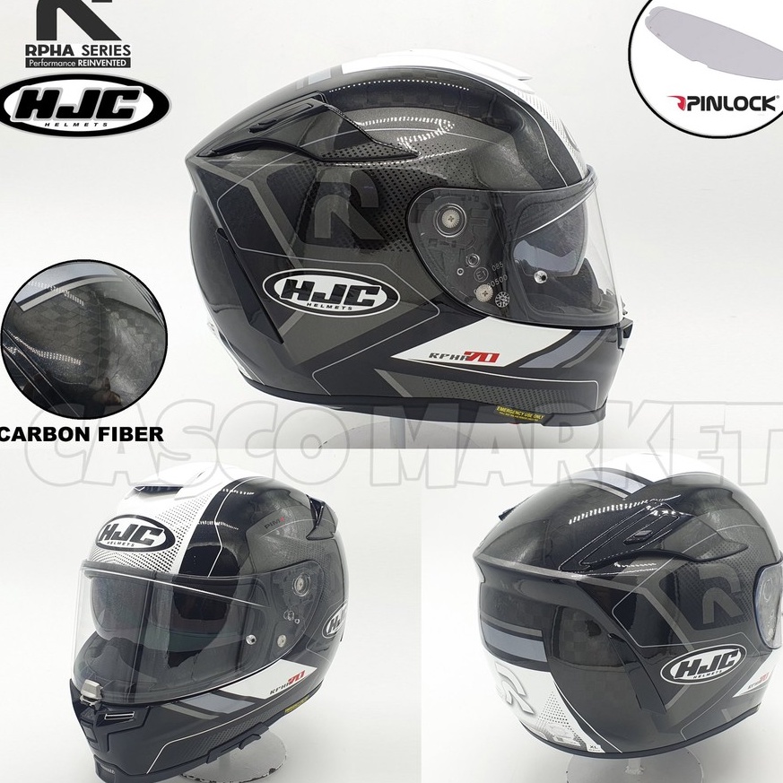 センターバレーHJC RPHA70 Carbon Full Face Helmet XLarge 100％本物保証！