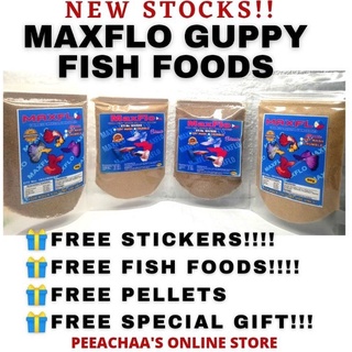✳☫Maxflo guppy fish food mashed and crumble 60g and 120g