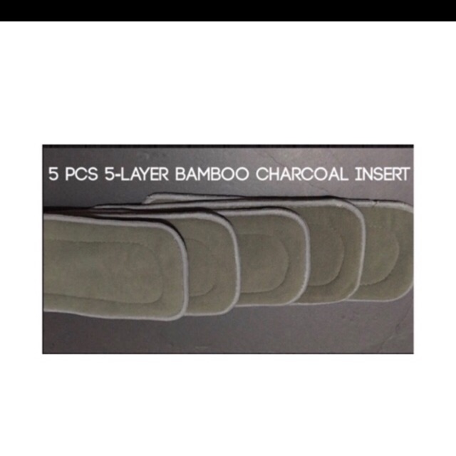 charcoal bamboo inserts against skin
