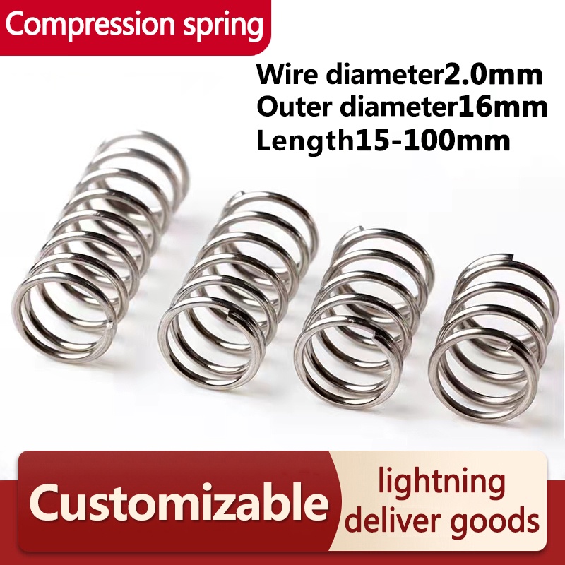 10pcs Wire Dia 1.0mm OD 5-20mm Length 10 to 50mm Helical Compression Spring 