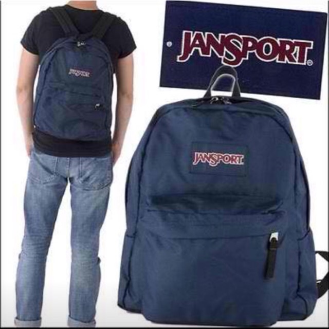 jansport superbreak backpack navy