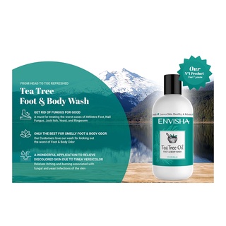 Envisha Foot and Body Wash with 100% Tea Tree Oil All Natural Ingredients for Athlete #6