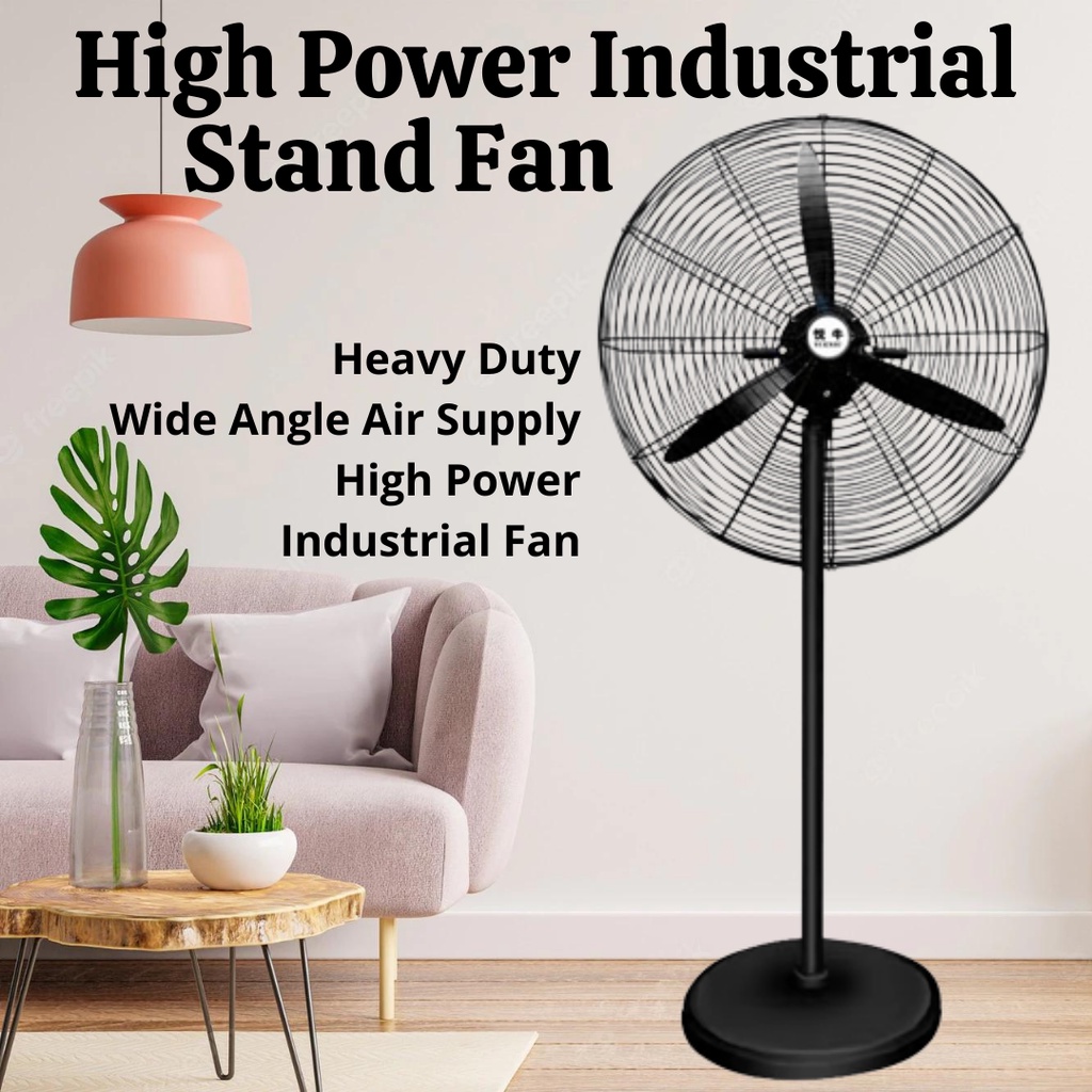 Industrial Electric Fan 30 inch HighPower Home Floor Fan Three Speed