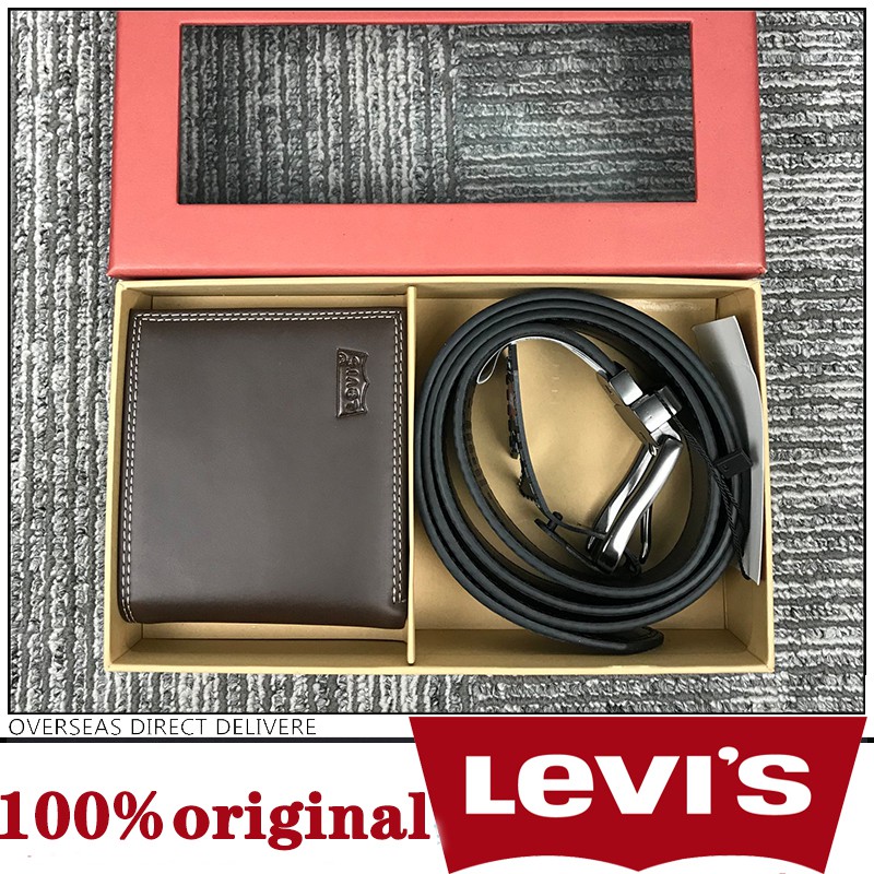 levis belt and wallet set