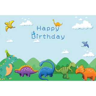 Dinosaur Theme Backdrop for Kids Birthday Party Background Decoration ...