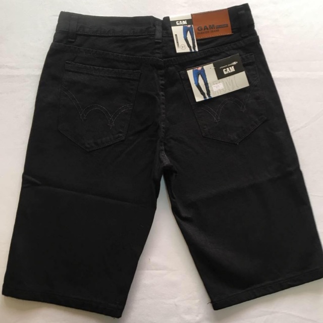 black jeans shorts mens