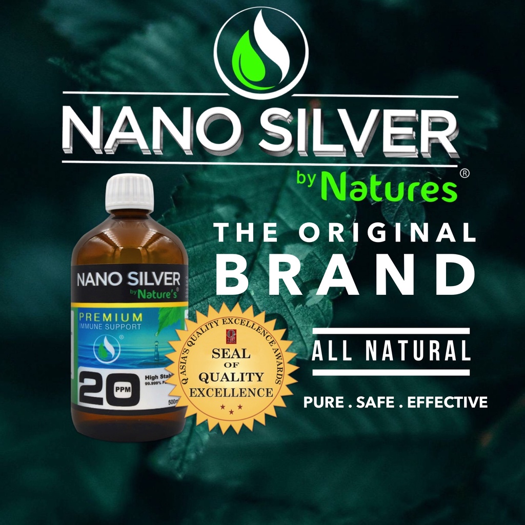 NANO SILVER by NATURE'S 500ml ORIGINAL. THE ONLY BRANDED NANOSILVER ...