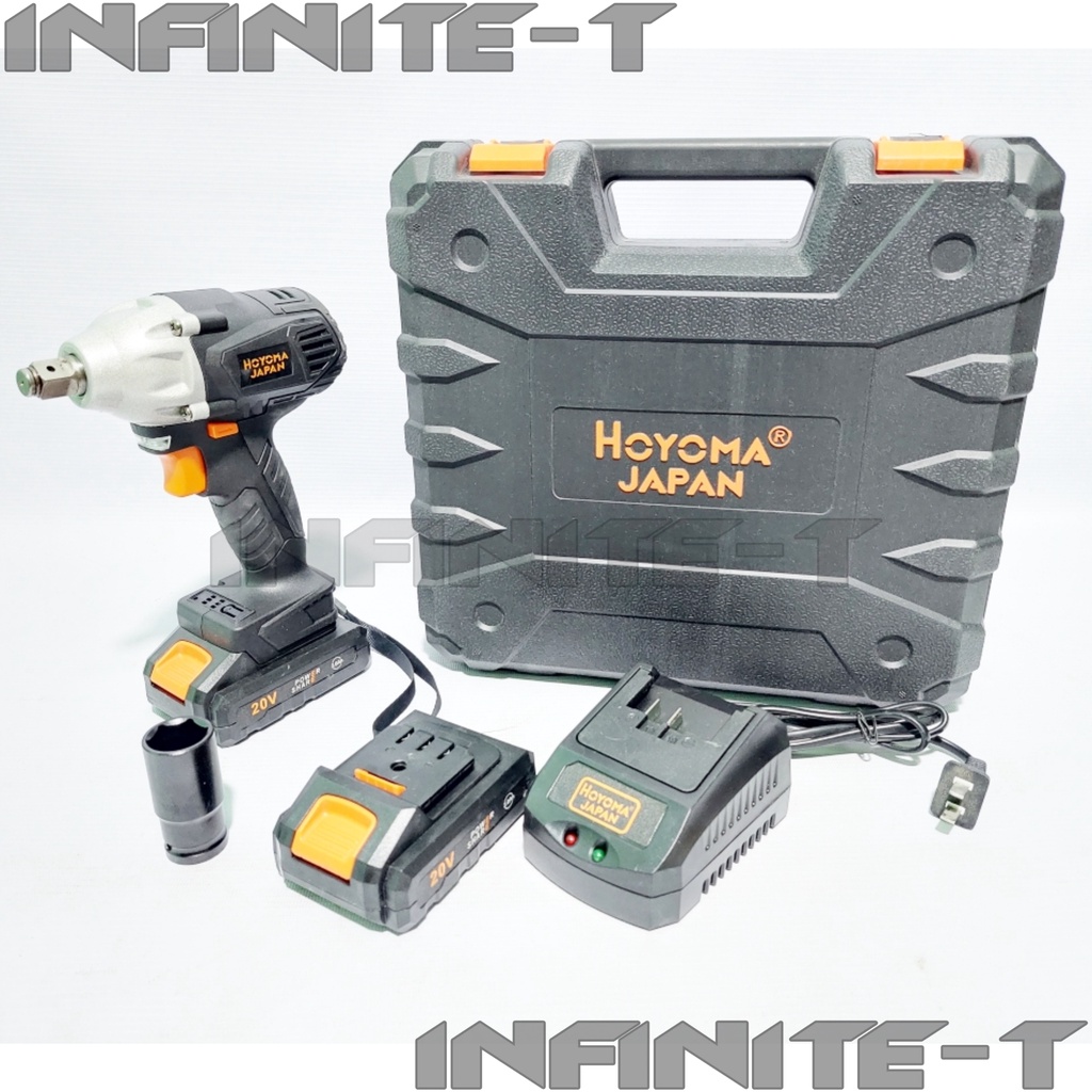 Hoyoma Cordless Impact Wrench 1/2" Drive 20V HTCIW20V2BBL Shopee