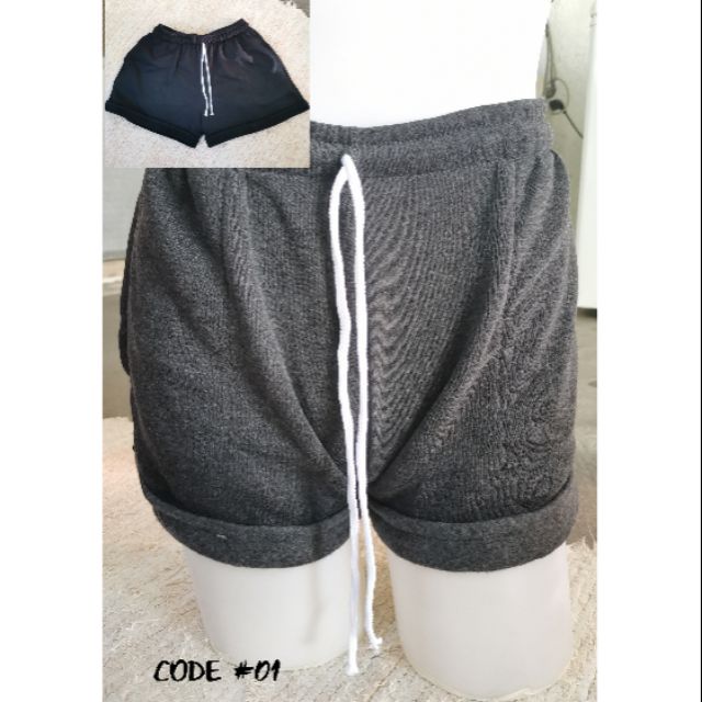 womens grey jogger shorts