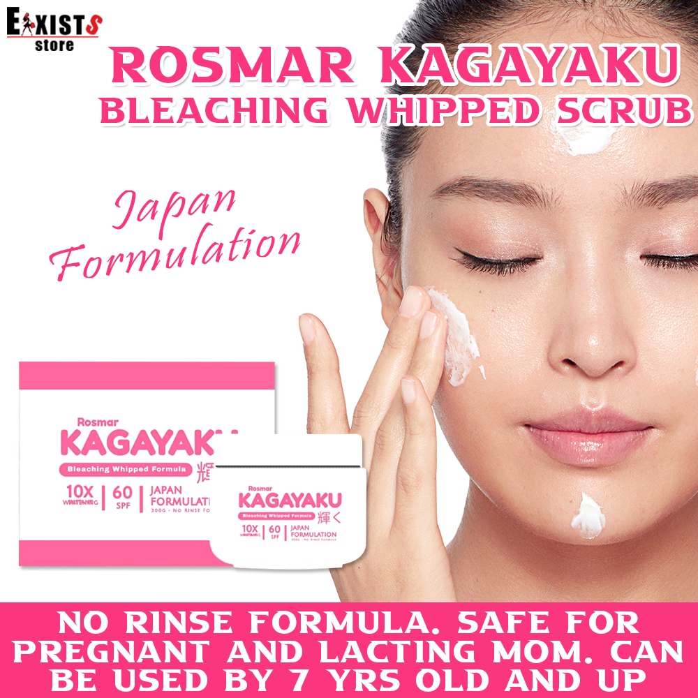 Rosmar Kagayaku Bleaching Whipped Formula 300ml, 10x Whitening, with SPF 60, Japan Formulation